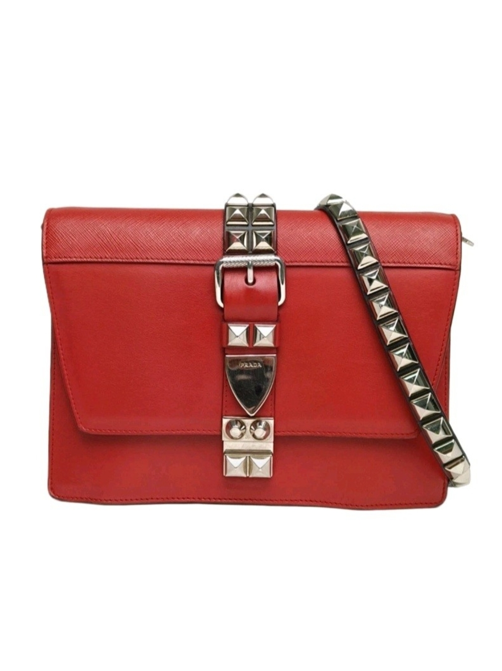 Prada Elektra Studded Crossbody Bag Renewed With COA